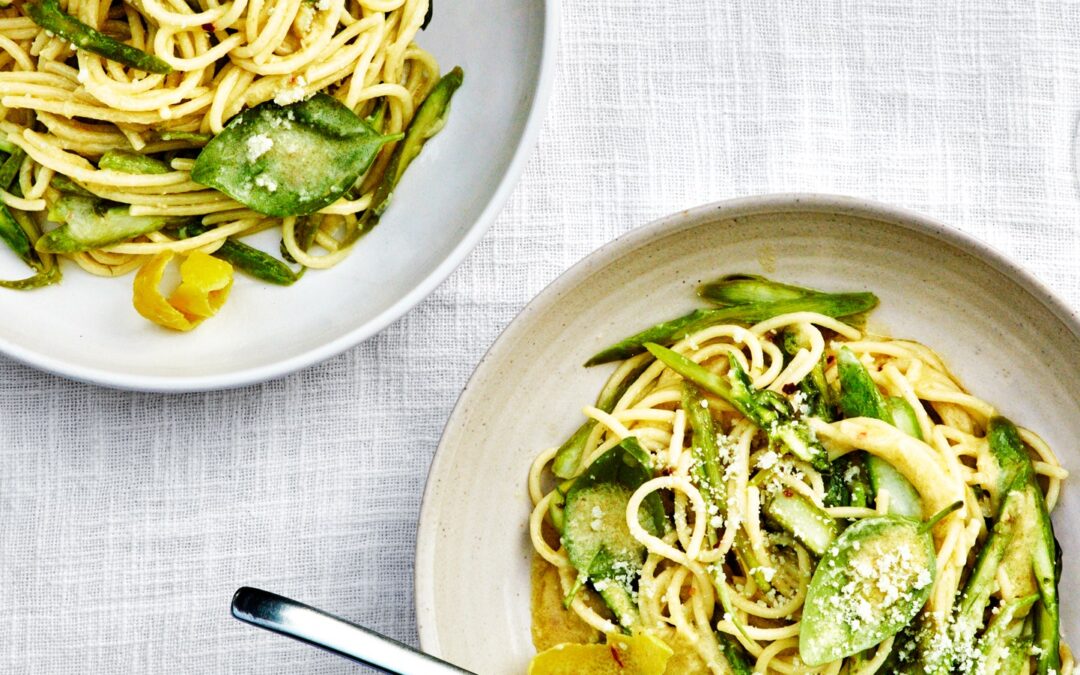 Spring Spaghetti al Limone with Asparagus