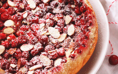 Holiday Cranberry Clafouti