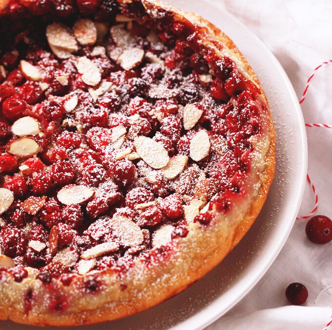 Holiday Cranberry Clafouti