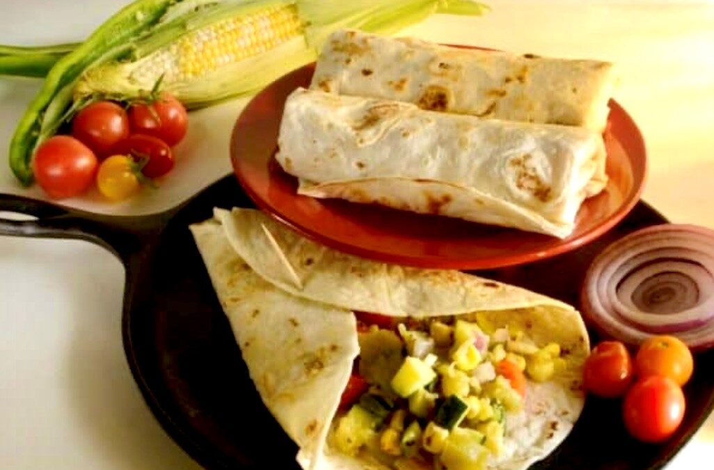 Dwayne’s Calabacitas Green Chile Burritos